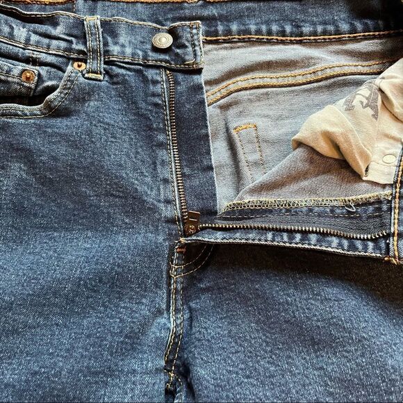 Levi's 505 Jeans 32 X 30 Blue Cotton 5 pocket - Picture 3 of 10